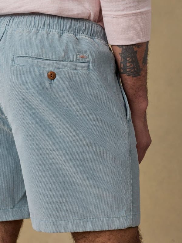 Faherty Shorts Essential Corduroy Short in Hull Teal