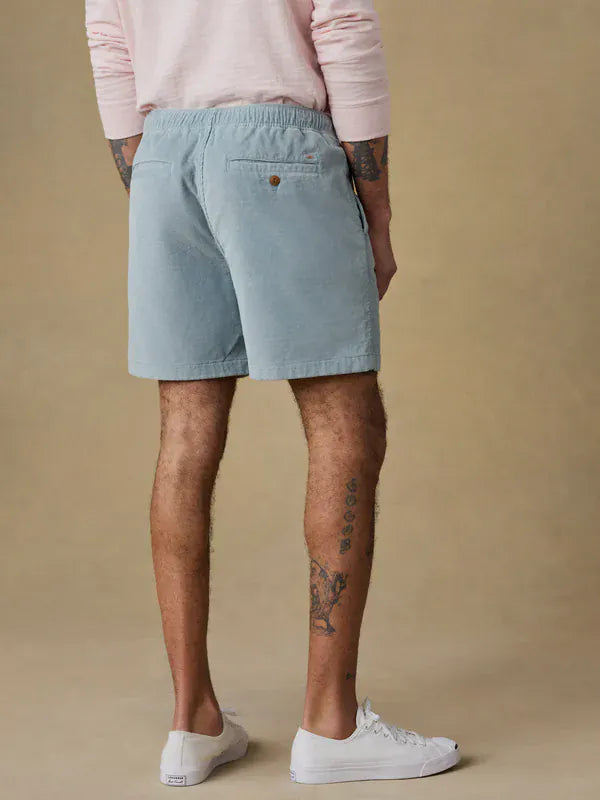 Faherty Shorts Essential Corduroy Short in Hull Teal
