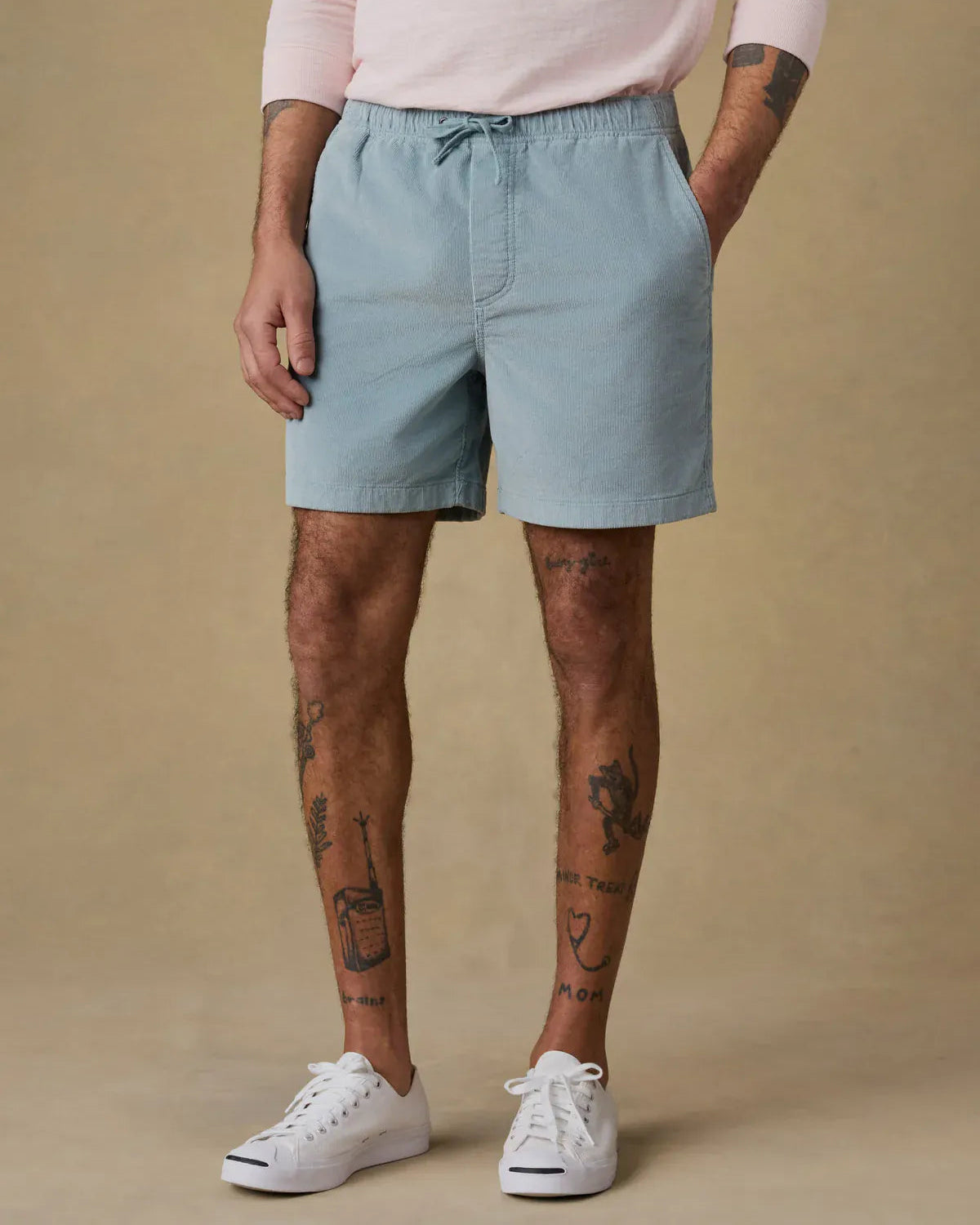 Faherty Shorts Essential Corduroy Short in Hull Teal