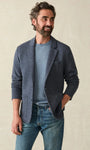 Faherty Sport Coats deep navy melange / L Inlet Knit Blazer
