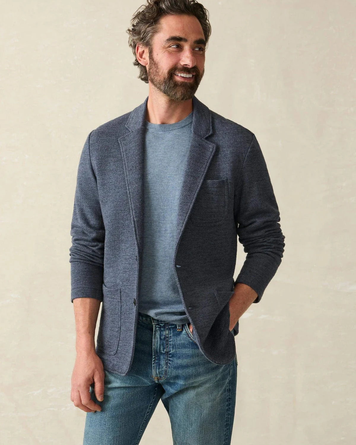 Faherty Sport Coats Inlet Knit Blazer