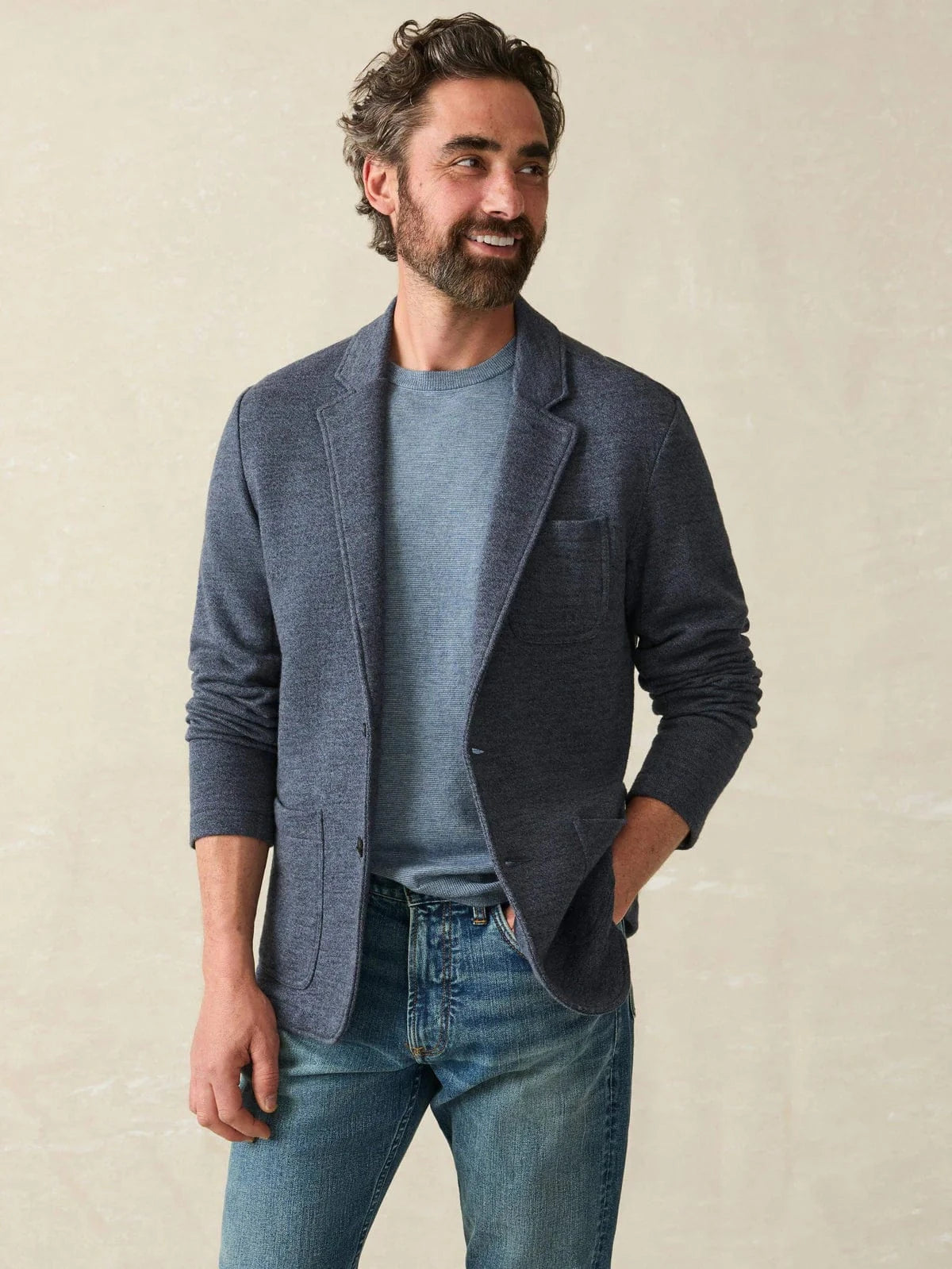 Faherty Sport Coats Inlet Knit Blazer