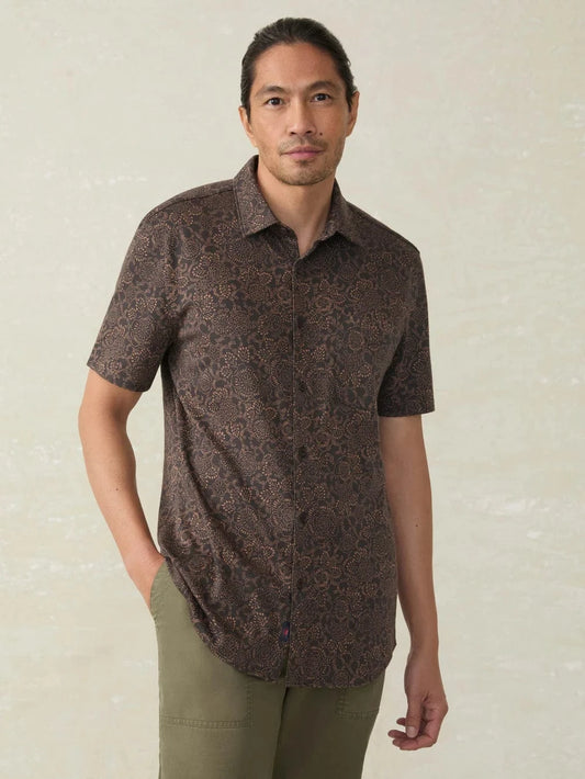 Faherty Sport Shirts Citrus Blossom / M Short-Sleeve Hermosa Shirt