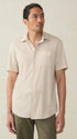 Faherty Sport Shirts Island Sand Fishscale / L Short-Sleeve Hermosa Shirt
