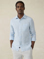 Faherty Sport Shirts light blue melange / M Laguna Linen Shirt