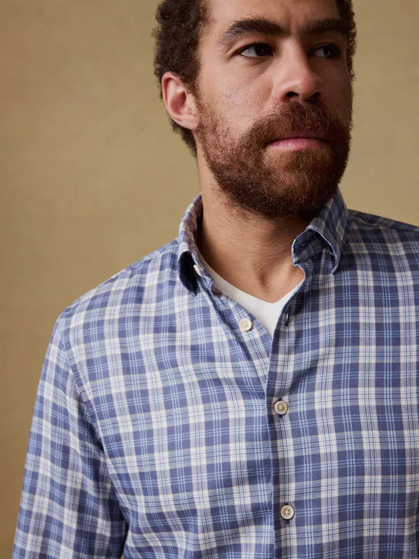 Faherty Sport Shirts Movement™ Monterey Shirt in Blue Isle Plaid