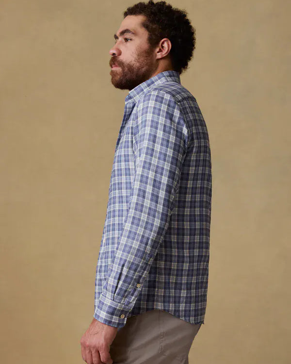 Faherty Sport Shirts Movement™ Monterey Shirt in Blue Isle Plaid
