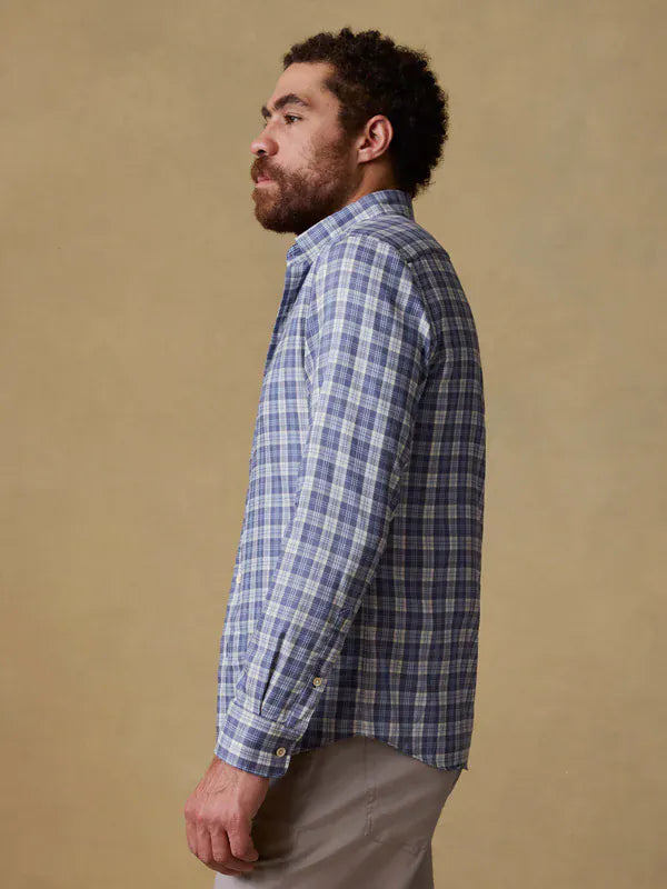 Faherty Sport Shirts Movement™ Monterey Shirt in Blue Isle Plaid