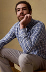 Faherty Sport Shirts Movement™ Monterey Shirt in Blue Isle Plaid
