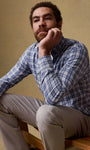 Faherty Sport Shirts Movement™ Monterey Shirt in Blue Isle Plaid