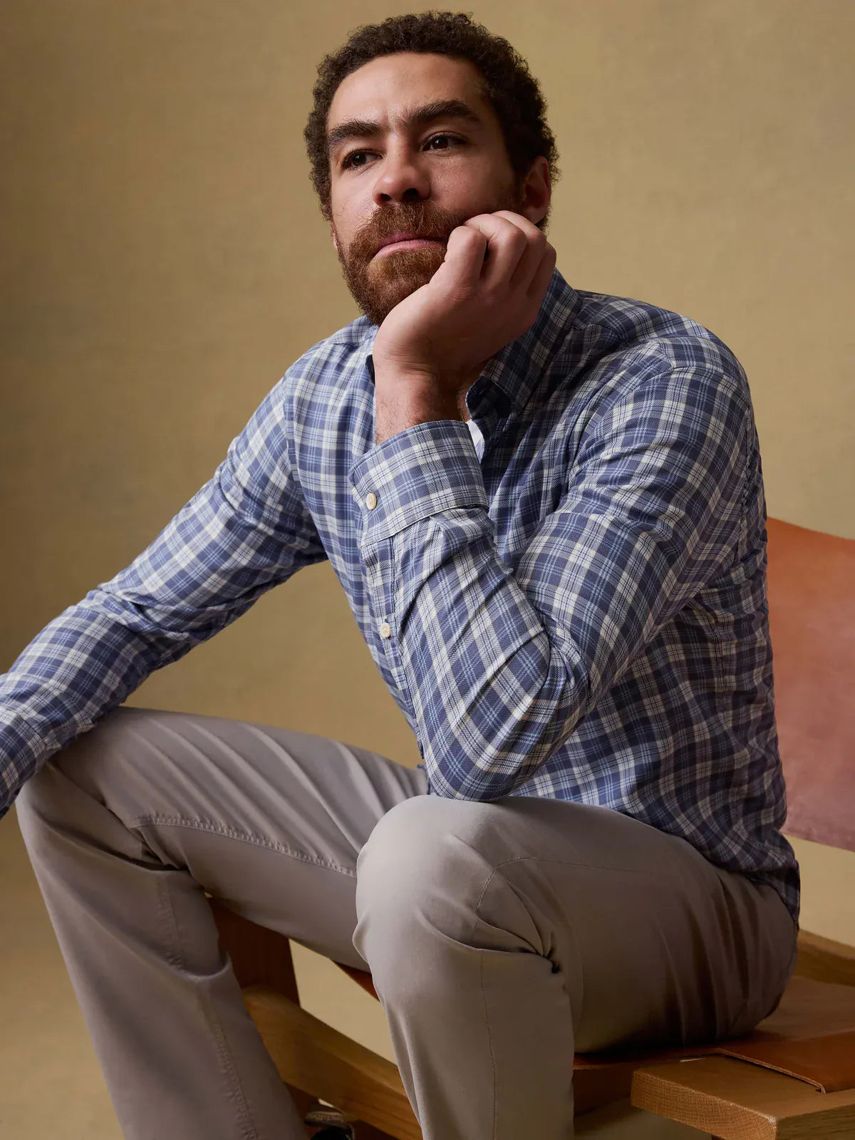 Faherty Sport Shirts Movement™ Monterey Shirt in Blue Isle Plaid