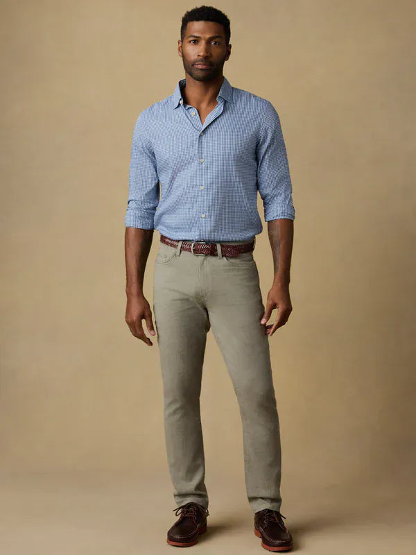 Faherty Sport Shirts Movement™ Monterey Shirt in White Blue Check