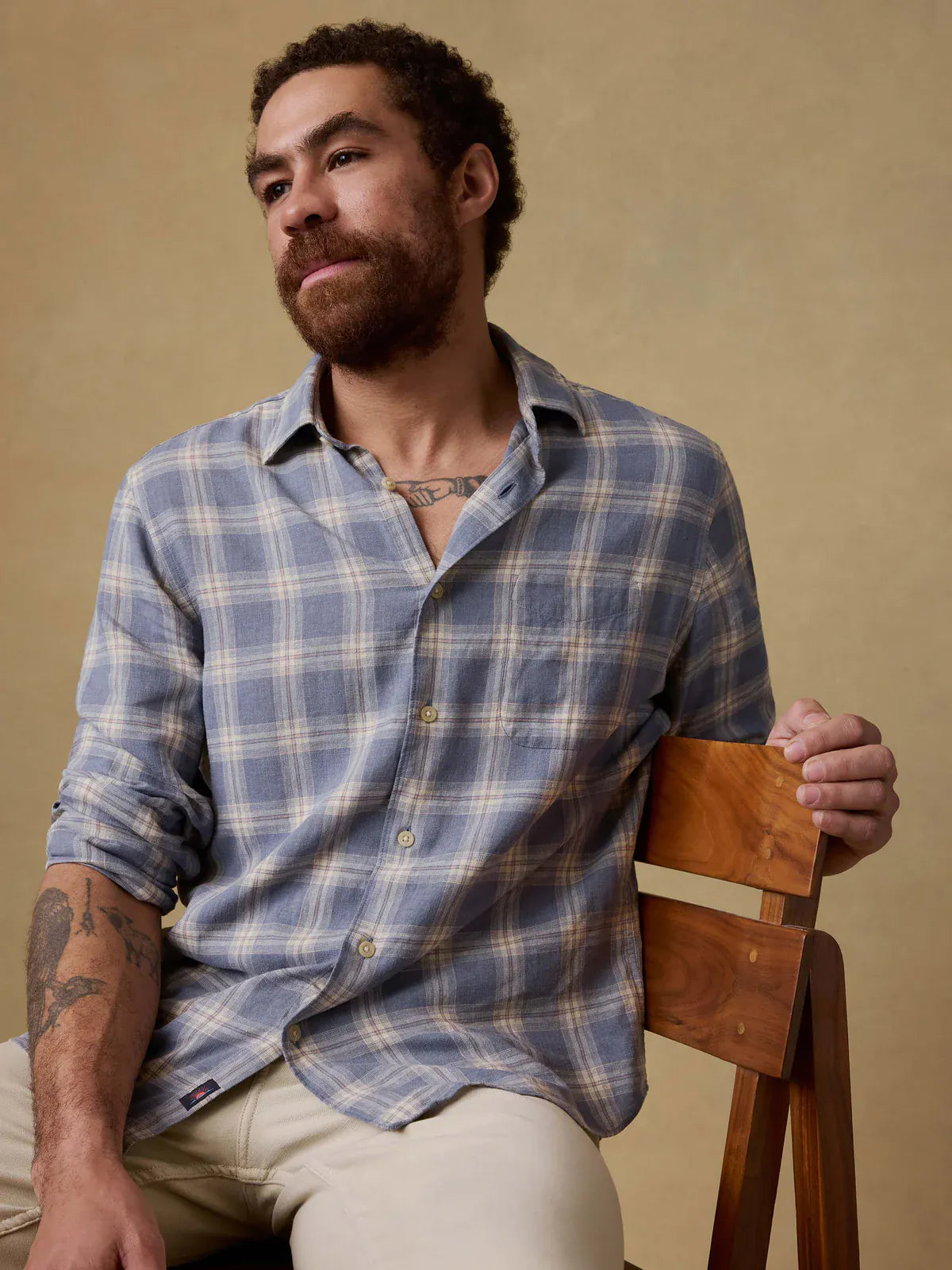 Faherty Sport Shirts Palmetto Shirt in Shore Flint Plaid