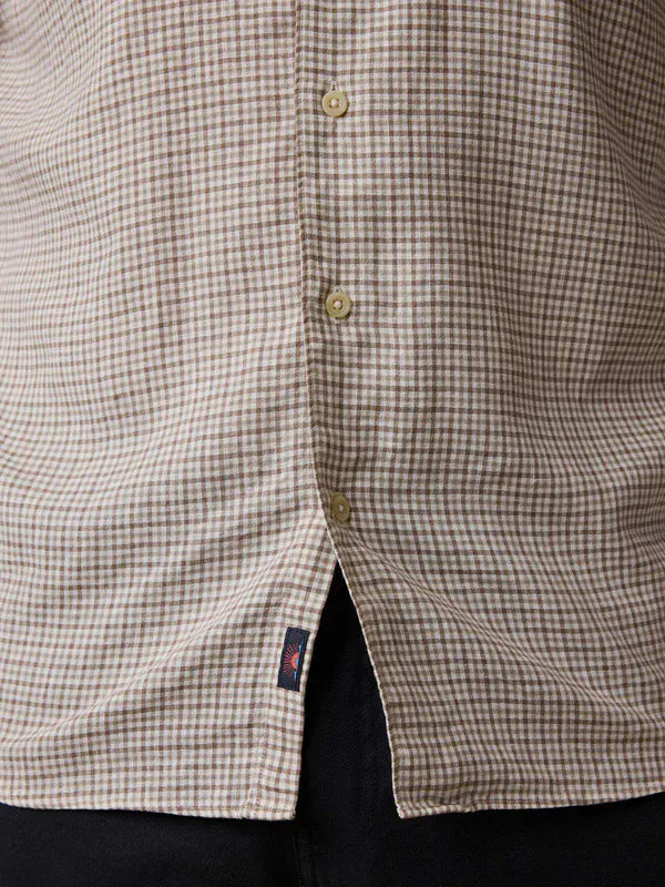 Faherty Sport Shirts Palmetto Shirt in Stone Palm Check