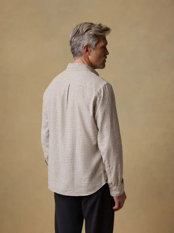Faherty Sport Shirts Palmetto Shirt in Stone Palm Check