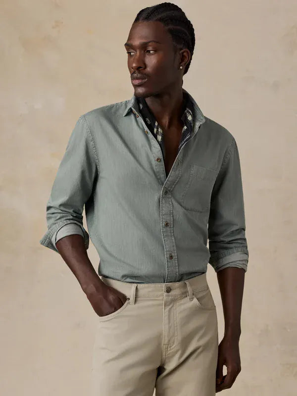 Faherty Sport Shirts Patina Chambray Shirt