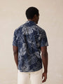 Faherty Sport Shirts Short-Sleeve Breeze Shirt - Navy Perro Tropical