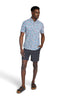 Faherty Sport Shirts Short-Sleeve Breeze Shirt - Seafoam Beach Blossom