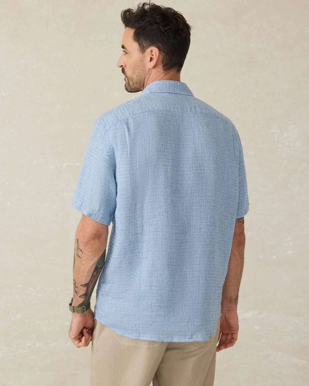 Faherty Sport Shirts Short-Sleeve Palma Linen Shirt