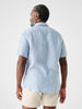 Faherty Sport Shirts Short-Sleeve Palma Linen Shirt - Blue Basketweave