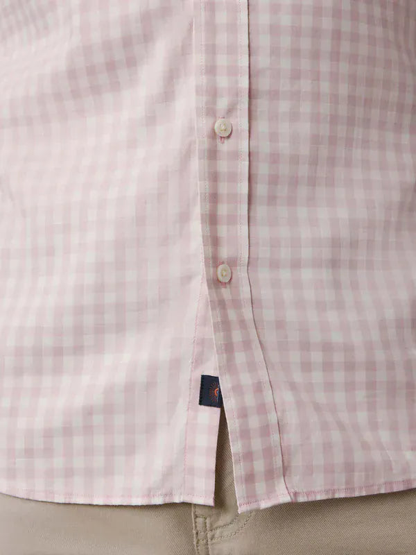 Faherty Sport Shirts The Movement™ Shirt in Rose White Gingham