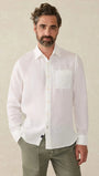 Faherty Sport Shirts White / M Laguna Linen Shirt