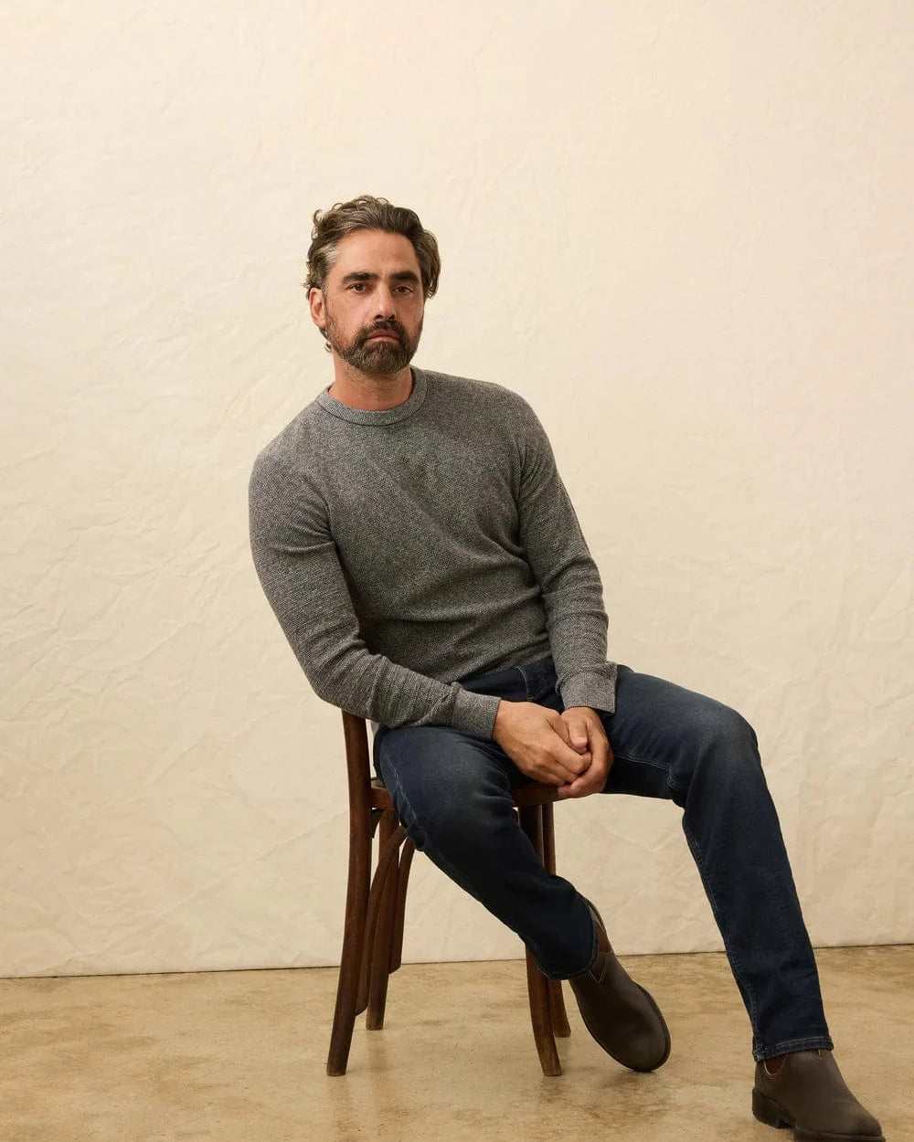 Faherty Sweaters DHF / S Jackson Crew Sweater