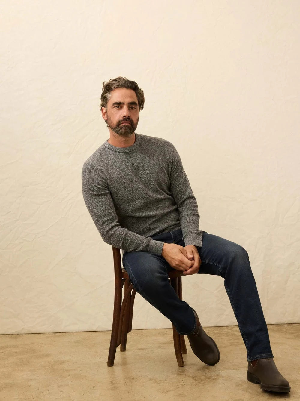 Faherty Sweaters DHF / S Jackson Crew Sweater