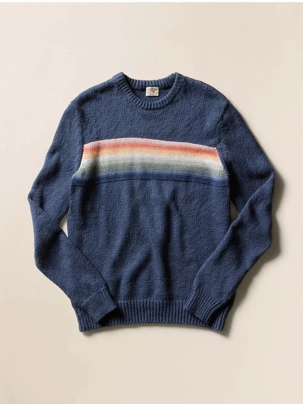 Faherty Sweaters NAVY LAKE TORCH STRIPE / S Heirloom Crewneck Sweater