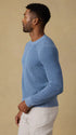 Faherty Sweaters Sunwashed Crewneck Sweater in Blue Sea