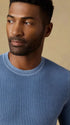 Faherty Sweaters Sunwashed Crewneck Sweater in Blue Sea