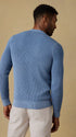 Faherty Sweaters Sunwashed Crewneck Sweater in Blue Sea