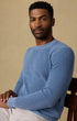 Faherty Sweaters Sunwashed Crewneck Sweater in Blue Sea