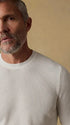 Faherty Sweaters Sunwashed Crewneck Sweater in White Shell