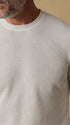 Faherty Sweaters Sunwashed Crewneck Sweater in White Shell
