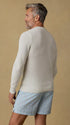 Faherty Sweaters Sunwashed Crewneck Sweater in White Shell