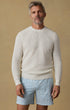 Faherty Sweaters Sunwashed Crewneck Sweater in White Shell