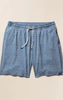 Faherty Swimwear Shorelite Lined Trunk (7") in Fishscale