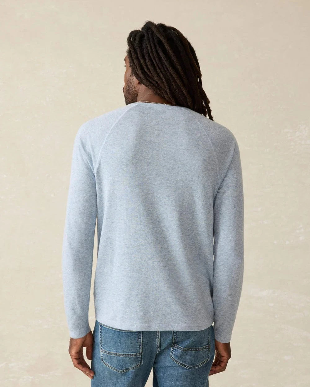 Faherty T-Shirts Long-Sleeve Cloud Henley