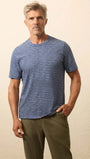 Faherty T-Shirts River Rapids Stripe / S Sunwashed Regenerative Tee