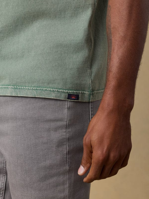 Faherty T-Shirts Short-Sleeve Recycled Cotton Tee in Coastal Sage