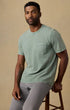 Faherty T-Shirts Short-Sleeve Recycled Cotton Tee in Coastal Sage