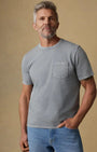 Faherty T-Shirts Short-Sleeve Recycled Cotton Tee in Lakeshore Grey