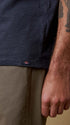 Faherty T-Shirts Sunwashed Pocket Tee in Dune Navy