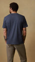 Faherty T-Shirts Sunwashed Pocket Tee in Dune Navy