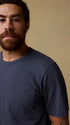 Faherty T-Shirts Sunwashed Pocket Tee in Dune Navy