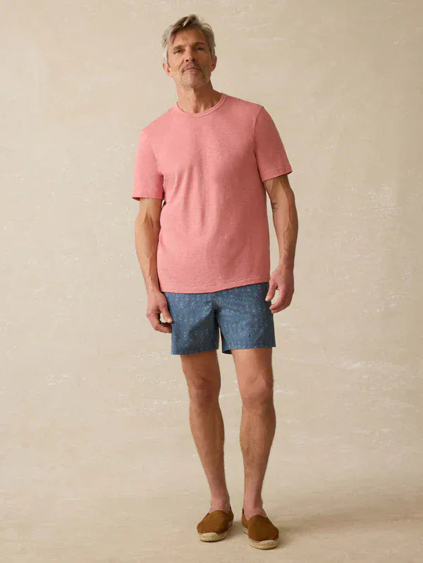 Faherty T-Shirts Sunwashed Pocket Tee in Faded Flag