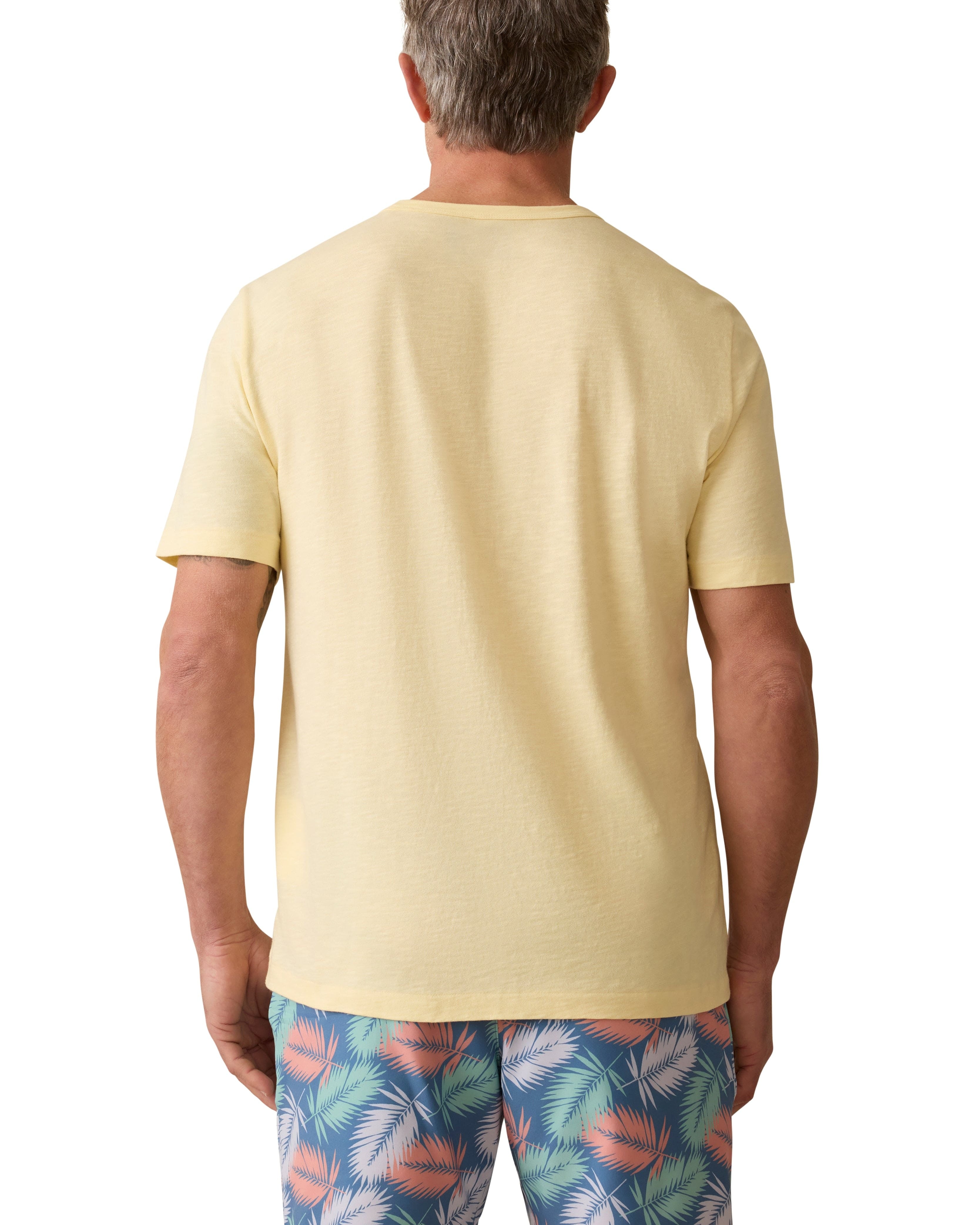 Faherty T-Shirts Sunwashed Pocket Tee - Isle Sun