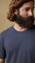 Faherty T-Shirts Sunwashed Regenerative Tee in Dune Navy