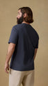 Faherty T-Shirts Sunwashed Regenerative Tee in Dune Navy
